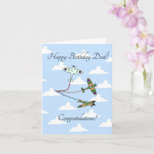 Spitfires - Carte d'anniversaire personnalisable p