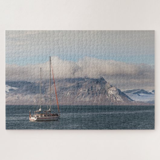 Spitsbergen Spitsbergen Zeilboot Legpuzzel (Horizontaal)