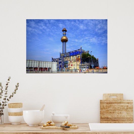 Spittelau, Wenen Oostenrijk Poster (Keuken)