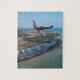 Spitvuur over de Engelse kust. Legpuzzel