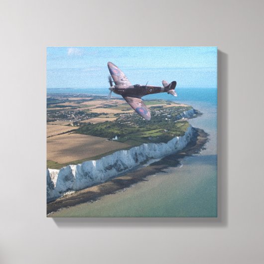 Spitvuur over Engeland Canvas Afdruk (Voorkant)