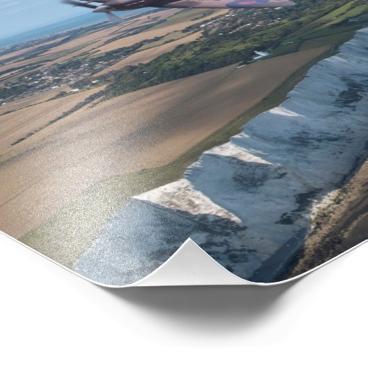 Spitvuur over Engeland Foto Afdruk (Hoek)