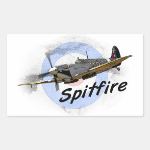 Spitvuur Rechthoekige Sticker