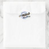 Spitvuur Ronde Sticker (Tas)