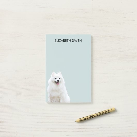 Spitz American Eskimo Dog Post-it® Notes (Op bureau)