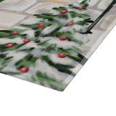 Spitz Dog Kerstmis Snijplank (Hoek)