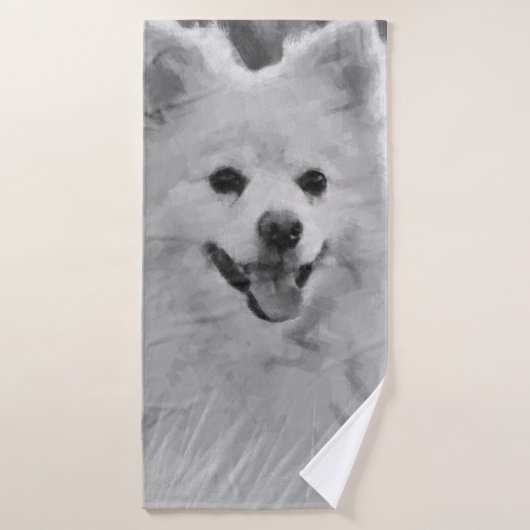 Spitz japonais (Serviette de bain)