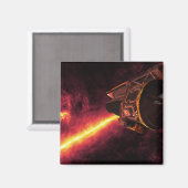 Spitzer gezien tegen de infrarode hemel magneet (Voorkant / Achterkant)