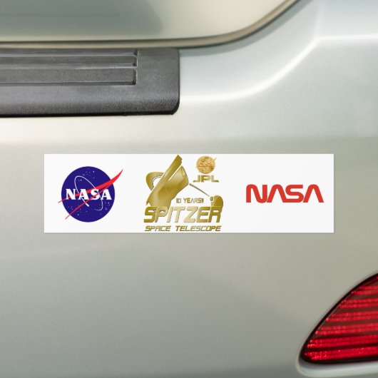 Spitzer Space Telescope Bumpersticker (Op auto)