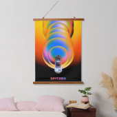 Spitzer Space Telescope Poster. Hangend Wandkleed (Slaapkamer)