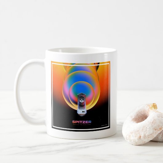 Spitzer Space Telescope Poster. Koffiemok (Met donut)