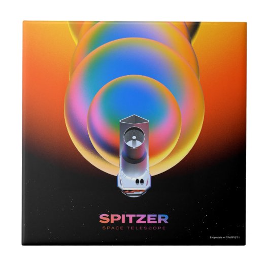 Spitzer Space Telescope Poster. Tegeltje (Voorkant)