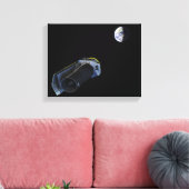 Spitzer wijst zijn hoog-aanwinstenantenne canvas afdruk (Insitu (Woonkamer))