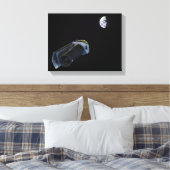 Spitzer wijst zijn hoog-aanwinstenantenne canvas afdruk (Insitu (Slaapkamer))