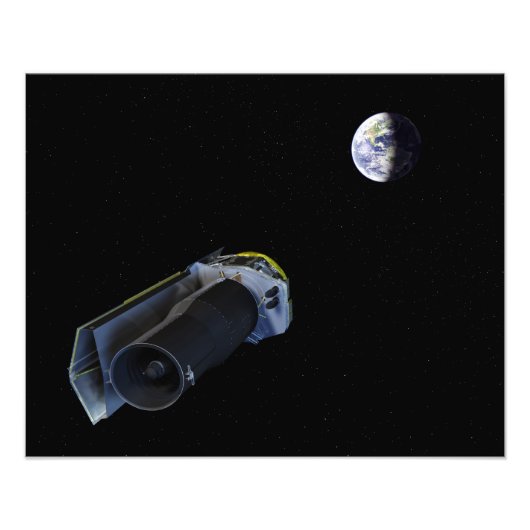 Spitzer wijst zijn hoog-aanwinstenantenne foto afdruk (Voorkant)