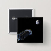 Spitzer wijst zijn hoog-aanwinstenantenne vierkante button 5,1 cm (Voorkant /achterkant)