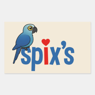 Spix's Liefde Rechthoekige Sticker