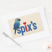 Spix's Liefde Rechthoekige Sticker (Envelop)