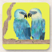 Spix's Macaws op een Onderzetter Set (Voorkant)