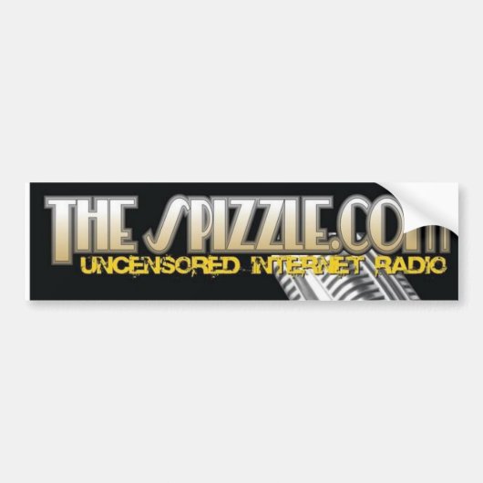 Spizzle Mic Bumpersticker (Voorkant)