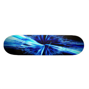 Splash Abstract digitaal fractal Skateboard