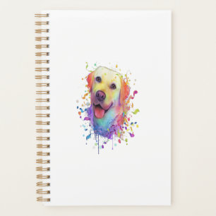 Splash Art Labrador Retriever Lab Gift Mannen Vrou Planner