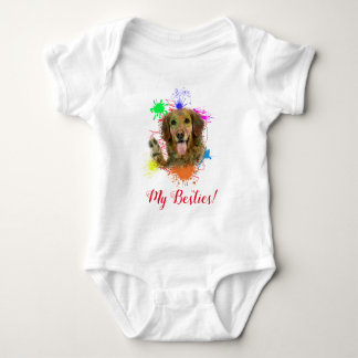 Splash Art mignon Golden Retriever Chien Baby Body