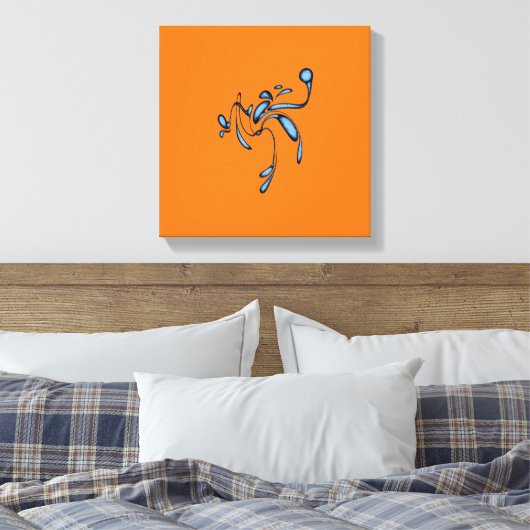 Splash Canvas Afdruk (Insitu (Slaapkamer))