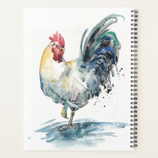 Splash de coq - Aquarelle (Dos)