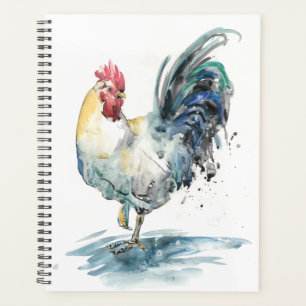 Splash de coq - Aquarelle