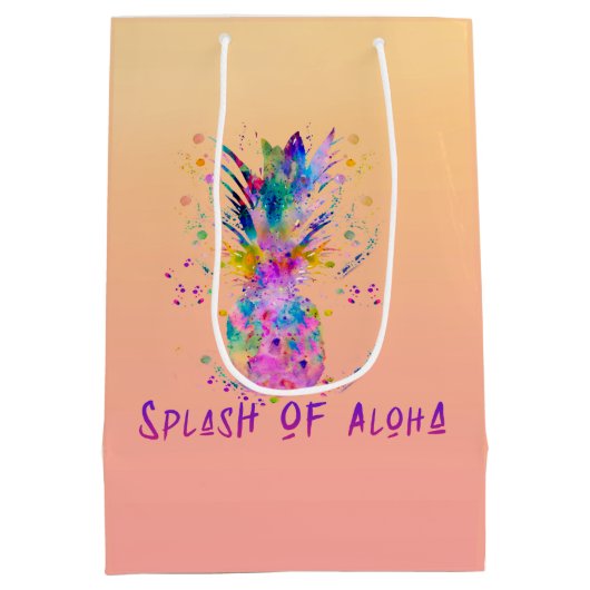 Splash de grand sac cadeau Aloha (Dos)