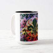 Splash Fleur de lis Mok (Voorkant links)