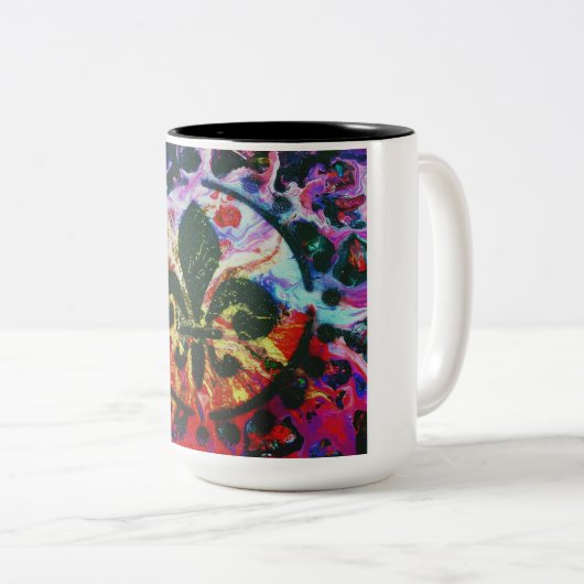 Splash Fleur de lis Mug (Devant droit)