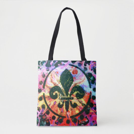 Splash Fleur-de-lis shopping tas (Voorkant)