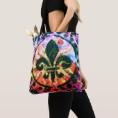 Splash Fleur-de-lis shopping tas (Dichtbij)