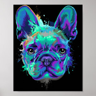 Splash French Bulldog Gifts for Hondenliefhebbers Poster
