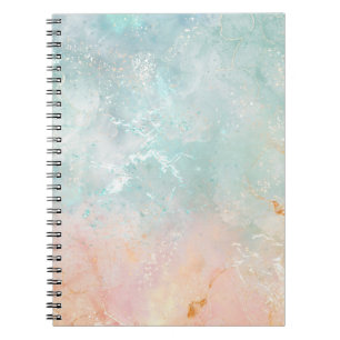 Splash Ink Waterverf Achtergrond, pastelkleurig Notitieboek