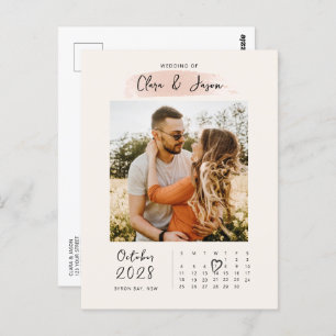 Splash kalender foto Opslaan de Datum uitnodiging