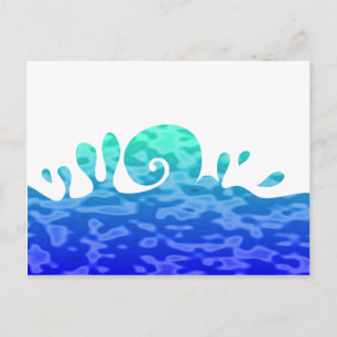Splash Ocean Wave Briefkaart