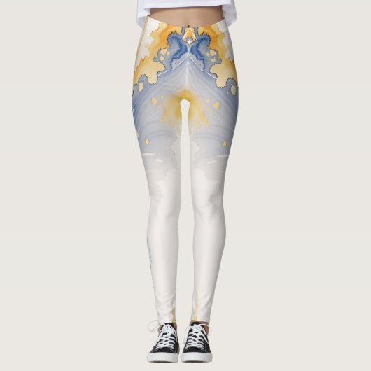 Splash of Style Meilleur aquarelle Leggings (Devant)