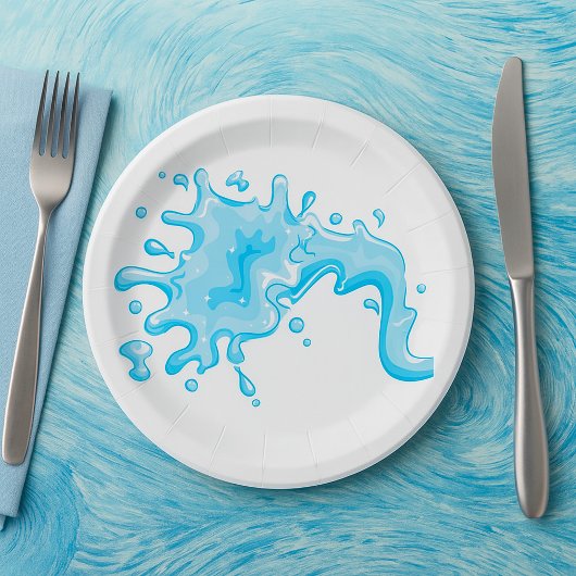 Splash Of Water Papieren Bordje
