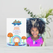 Splash Pad Verjaardag Foto Kaart (Staand voorkant)