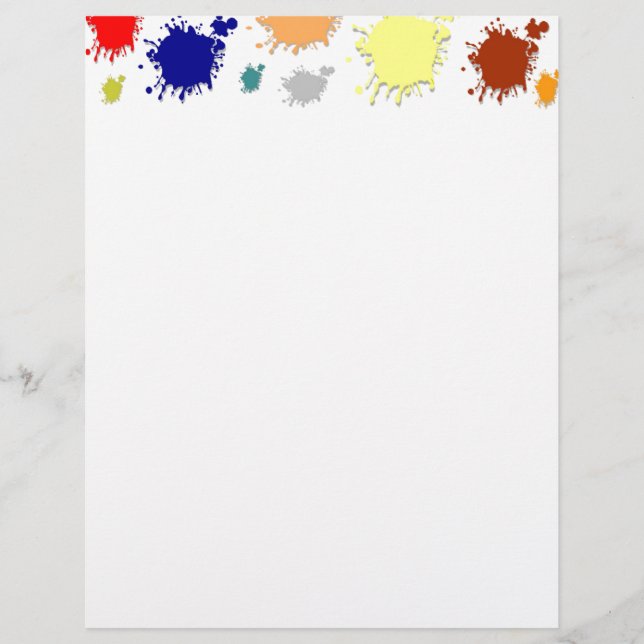 Splash Paint Letterhead (Voorkant)