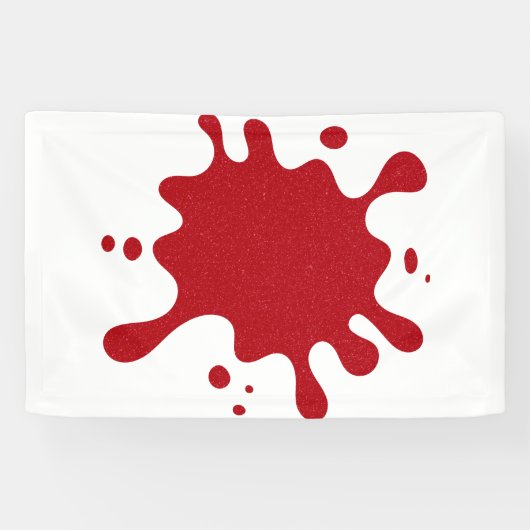 Splash rouge tomate personnalisable sur bannière b (Horizontal)