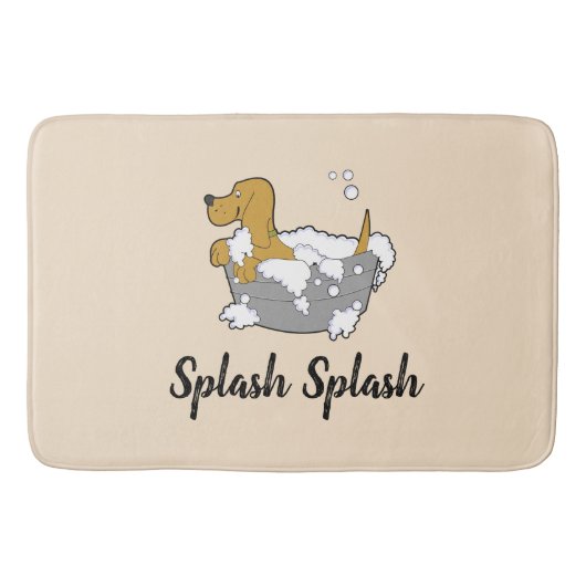 Splash splash dog-badmatje badmat (Voorkant)