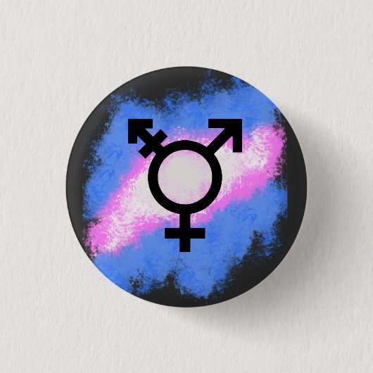 Splash Trans vlag Ronde Button 3,2 Cm (Voorkant)