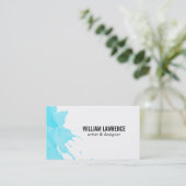 Splash | Uitdrukkend (blauw) Visitekaartje (Staand voorkant)