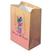 Splash van Aloha Tall Gift Bag Medium Cadeauzakje (Achterkant Gekanteld)