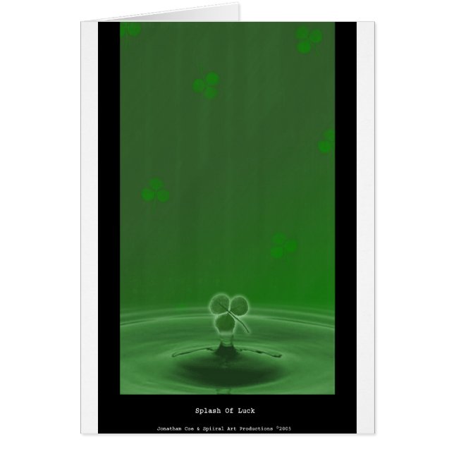 Splash van de kaart (Voorkant)