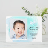 Splash van de Uitnodiging van de Foto van de Kleur (Staand voorkant)